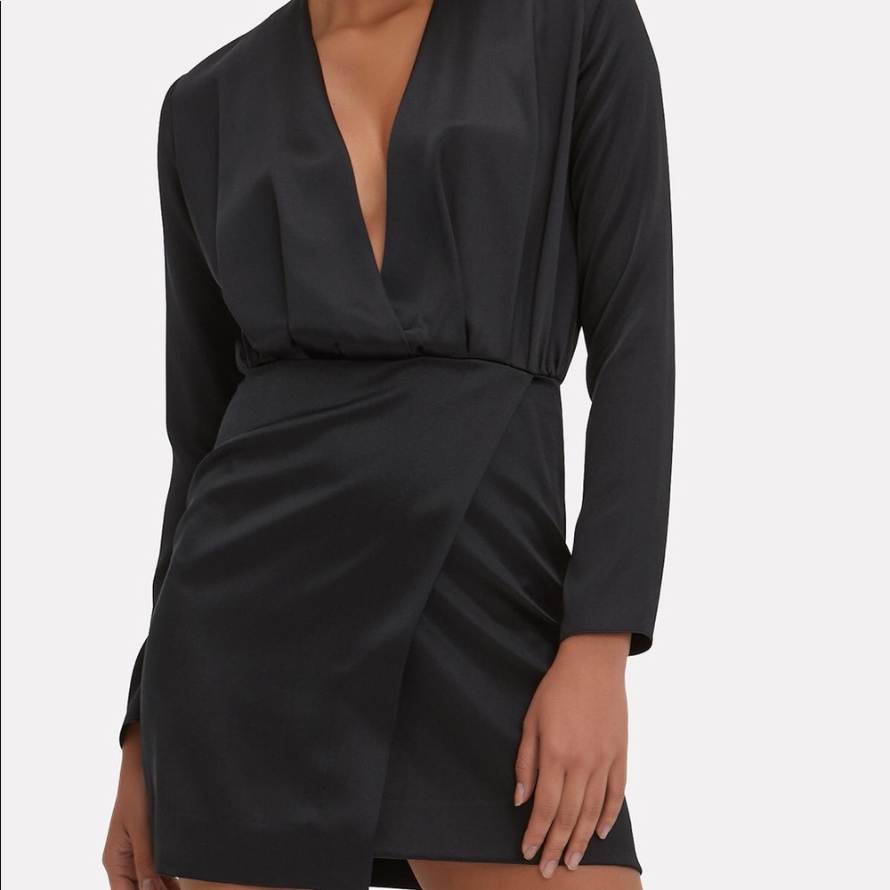 Cushing ET Ochs black silk mini dress